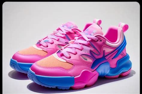 pink and blue shoes men